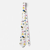 電気技師の職業パパパターンタイ ネクタイ (正面)