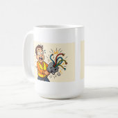 電気技師の茶 / コーヒーマグ コーヒーマグカップ (正面左)