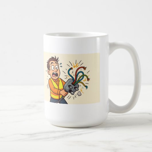 電気技師の茶 / コーヒーマグ コーヒーマグカップ (右)