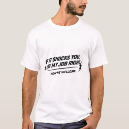 電気技師の誇り シールド Tシャツ