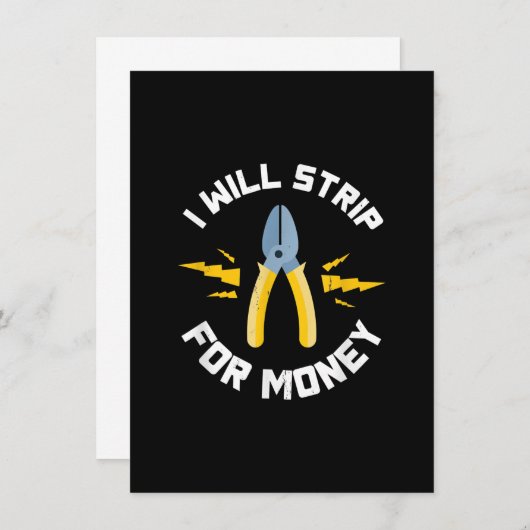 電気技師の金を奪う 電気技師組合 ノートカード (正面/裏面)