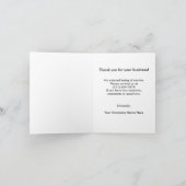 電気技師の電気会社のカスタムは感謝していしています サンキューカード (内部)