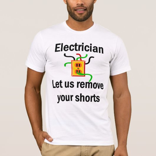 電気技師のTシャツ Tシャツ (正面)