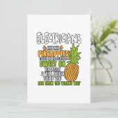 電気技師はパイナップルのようだ。 サンキューカード (スタンド正面)