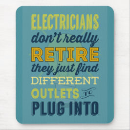 電気技師は退職ユーモア実際に マウスパッド