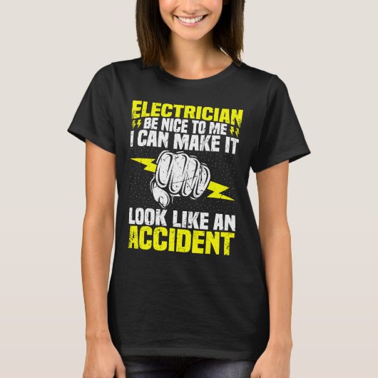 電気技師は電気技師のリンに優しい Tシャツ (正面)