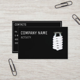 電気技師またはライトデザイナー 名刺