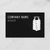 電気技師またはライトデザイナー 名刺 (正面)