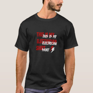 電気技師アイロンことわざ職人電圧電気 Tシャツ