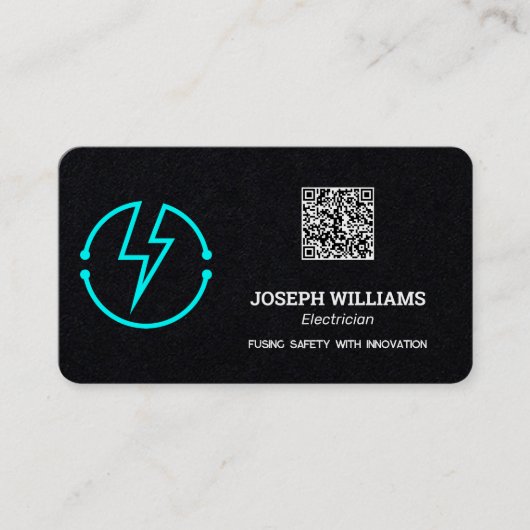 電気技師カスタムQR 名刺 (正面)