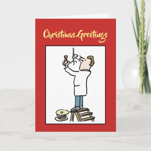 電気技師クリスマスカード シーズンカード (正面)