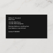 電気技師サーモダンビス名刺 名刺 (裏面)