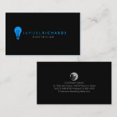 電気技師シンプル電球の便利屋 名刺 (正面/裏面)