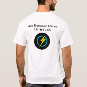 電気技師スタッフワークシャツ Tシャツ