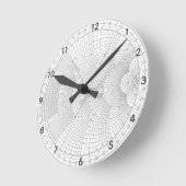 電気技師スミス表 ラウンド壁時計 (傾斜)