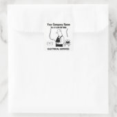 電気技師テーマ漫画 スクエアシール (バッグ)