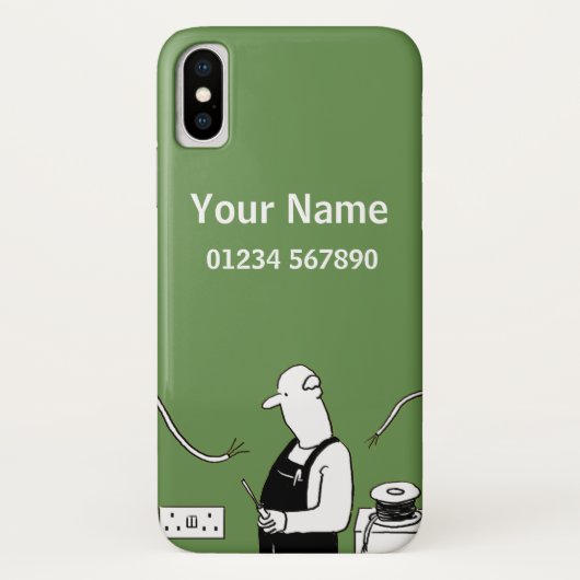 電気技師テーマ漫画 Case-Mate iPhoneケース (裏面)