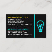 電気技師ネオン・ライト 名刺 (正面)