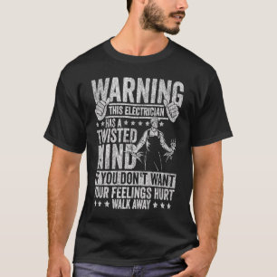 電気技師パパアパレルエレクトリックリニ男性へンマン8 Tシャツ
