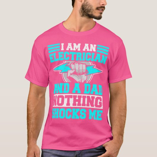 電気技師パパ電気技術者 Tシャツ (正面)