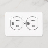 電気技師プラグインソケットの名刺 名刺 (正面)