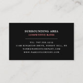 電気技師プラズマボール 名刺 (裏面)