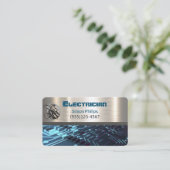 電気技師メタルハンドイマン名刺 名刺 (スタンド正面)