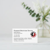 電気技師モダンデザイン名刺 名刺 (スタンド正面)