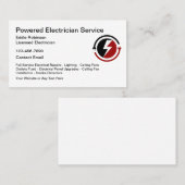 電気技師モダンデザイン名刺 名刺 (正面/裏面)