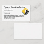 電気技師モダンデザイン名刺 名刺 (正面/裏面)