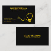 電気技師モダン照明ハウスワイヤリングサービス 名刺 (正面/裏面)