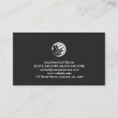 電気技師モノグラムR 名刺 (裏面)