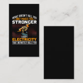 電気技師ラインマンジョークことわざジョブハンユーモア 名刺 (正面/裏面)