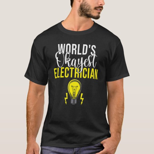 電気技師ラインマン電気技師 Tシャツ (正面)