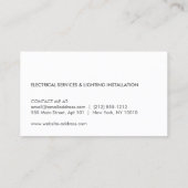 電気技師ロモダンゴ名刺I 名刺 (裏面)