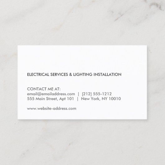 電気技師ロモダンゴ名刺I 名刺 (裏面)