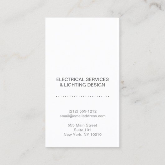 電気技師ロモダンゴ名刺III 名刺 (裏面)