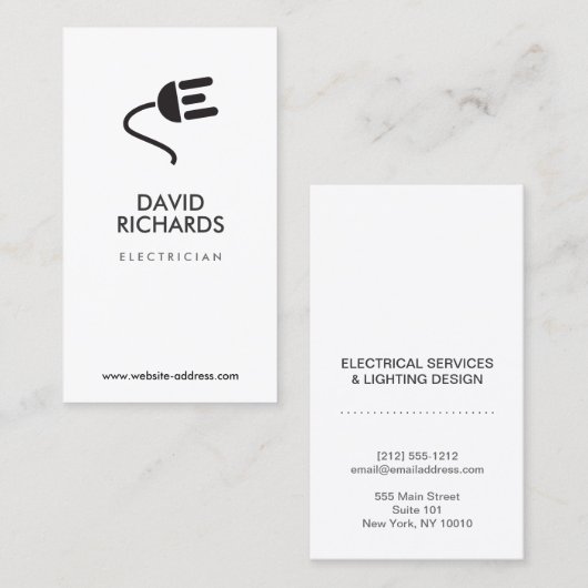 電気技師ロモダンゴ名刺IV 名刺 (正面/裏面)