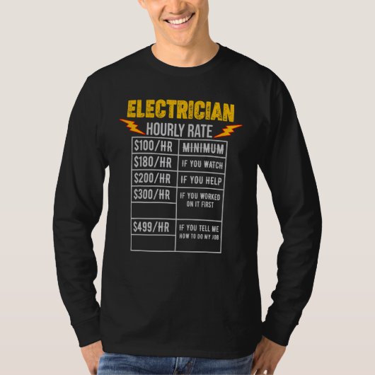 電気技師ワイヤーマンのラインマン電力の現在の専門家H Tシャツ (正面)
