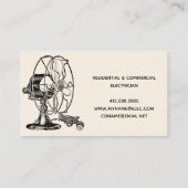 電気技師ヴィンテージファン 名刺 (裏面)