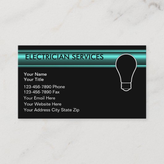 電気技師名刺 名刺 (正面)