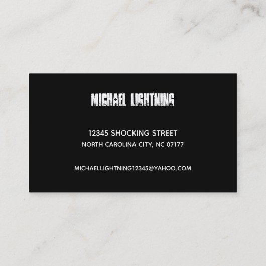 電気技師名刺 名刺 (裏面)