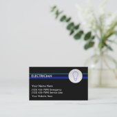 電気技師名刺 名刺 (スタンド正面)