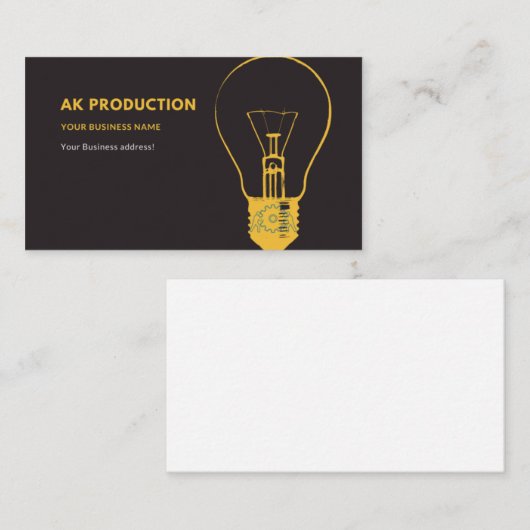 電気技師名刺! 名刺 (正面/裏面)