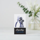 電気技師名刺 名刺 (スタンド正面)