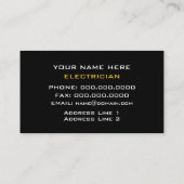 電気技師名刺 名刺 (裏面)