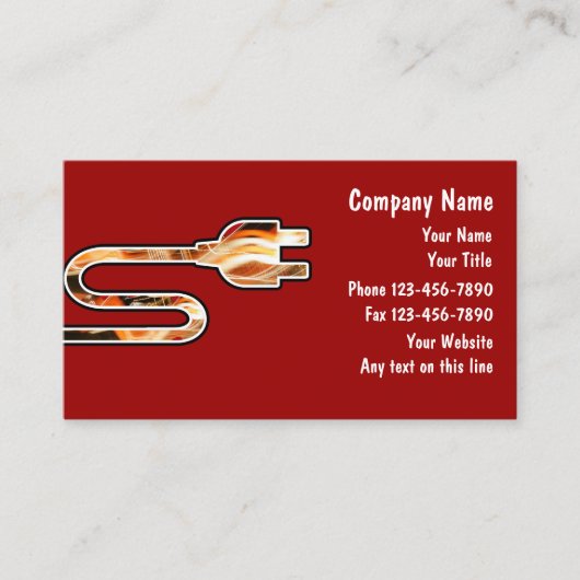 電気技師名刺 名刺 (正面)