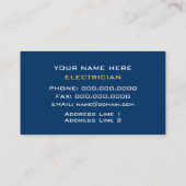 電気技師名刺 名刺 (裏面)