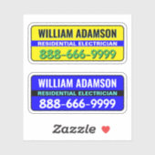 電気技師広告のアイディア – クライアントの取得 シール (シート)