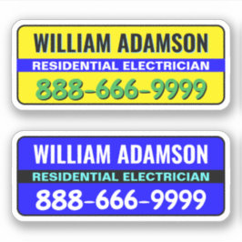 電気技師広告のアイディア – クライアントの取得 シール